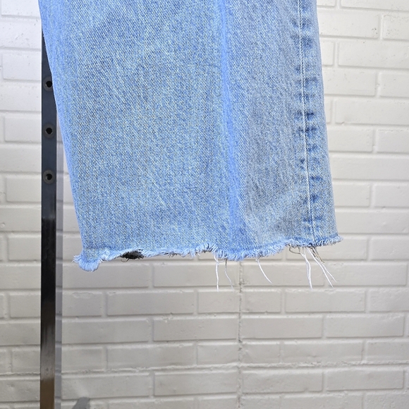 Zara Light Blue Straight Leg Jeans - Picture 9 of 13